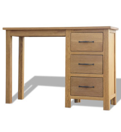 Bureau avec 3 tiroirs 106 x 40 x 75 cm Bois de chêne massif