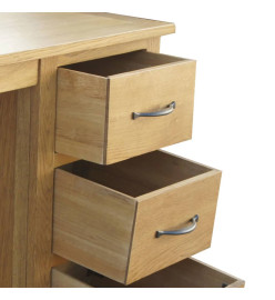 Bureau avec 3 tiroirs 106 x 40 x 75 cm Bois de chêne massif