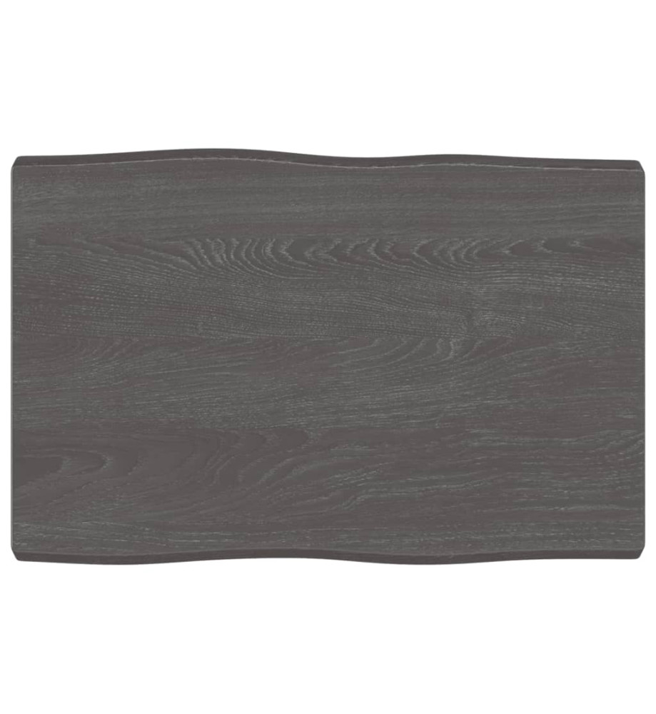 Dessus de table bois chêne massif traité bordure assortie