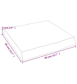 Dessus de table bois chêne massif traité bordure assortie