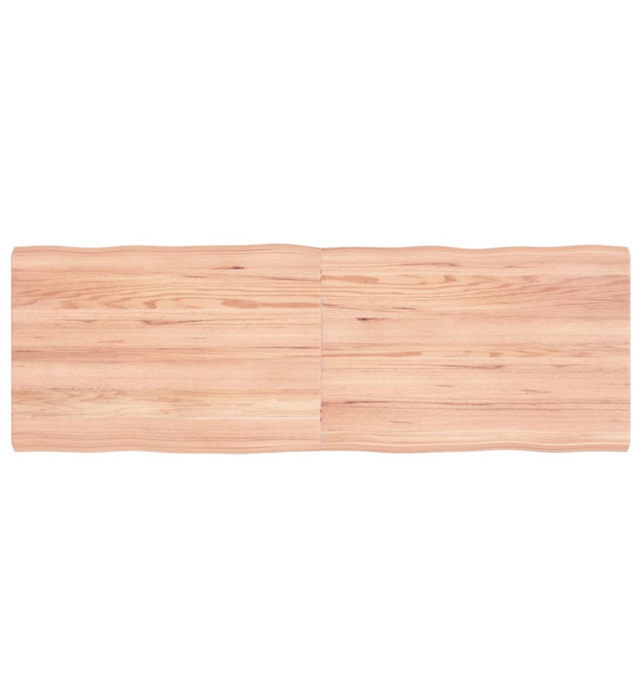 Dessus de table bois chêne massif traité bordure assortie