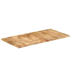 Dessus de table bois de manguier solide 25-27 mm 120x60 cm