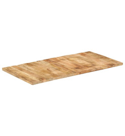 Dessus de table bois de manguier solide 25-27 mm 120x60 cm