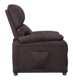 Fauteuil inclinable Marron foncé Tissu