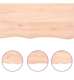 Dessus de table 180x60x6 cm bois de chêne massif non traité