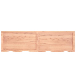 Comptoir de salle de bain marron clair 180x50x6 cm bois traité