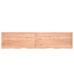 Étagère murale marron clair 220x50x4cm bois chêne massif traité