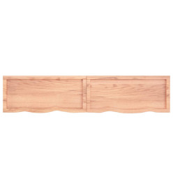 Comptoir de salle de bain marron clair 180x40x6 cm bois traité