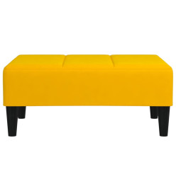 Repose-pied Jaune 78x56x32 cm Velours