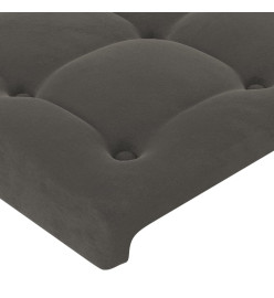 Têtes de lit 2 pcs Gris foncé 72x5x78/88 cm Velours