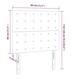 Têtes de lit 2 pcs Bleu foncé 80x5x78/88 cm Velours