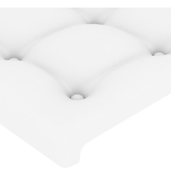 Têtes de lit 4 pcs Blanc 72x5x78/88 cm Similicuir