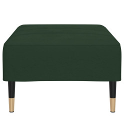 Repose-pied Vert foncé 78x56x32 cm Velours