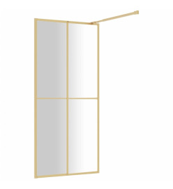 Paroi de douche avec verre ESG transparent doré 80x195 cm