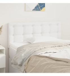 Tête de lit Blanc 90x5x78/88 cm Similicuir