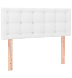 Tête de lit Blanc 90x5x78/88 cm Similicuir