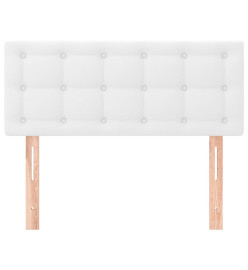 Tête de lit Blanc 90x5x78/88 cm Similicuir