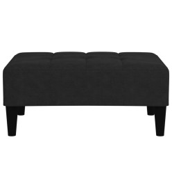 Tabouret Noir Tissu en microfibre