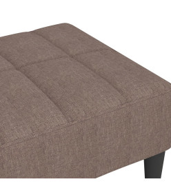 Repose-pied Taupe 78x56x32 cm Tissu