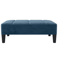 Repose-pied Bleu 78x56x32 cm Velours