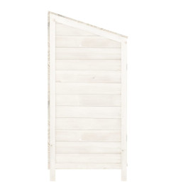 Remise de jardin Blanc 102x52x112 cm Bois de sapin solide