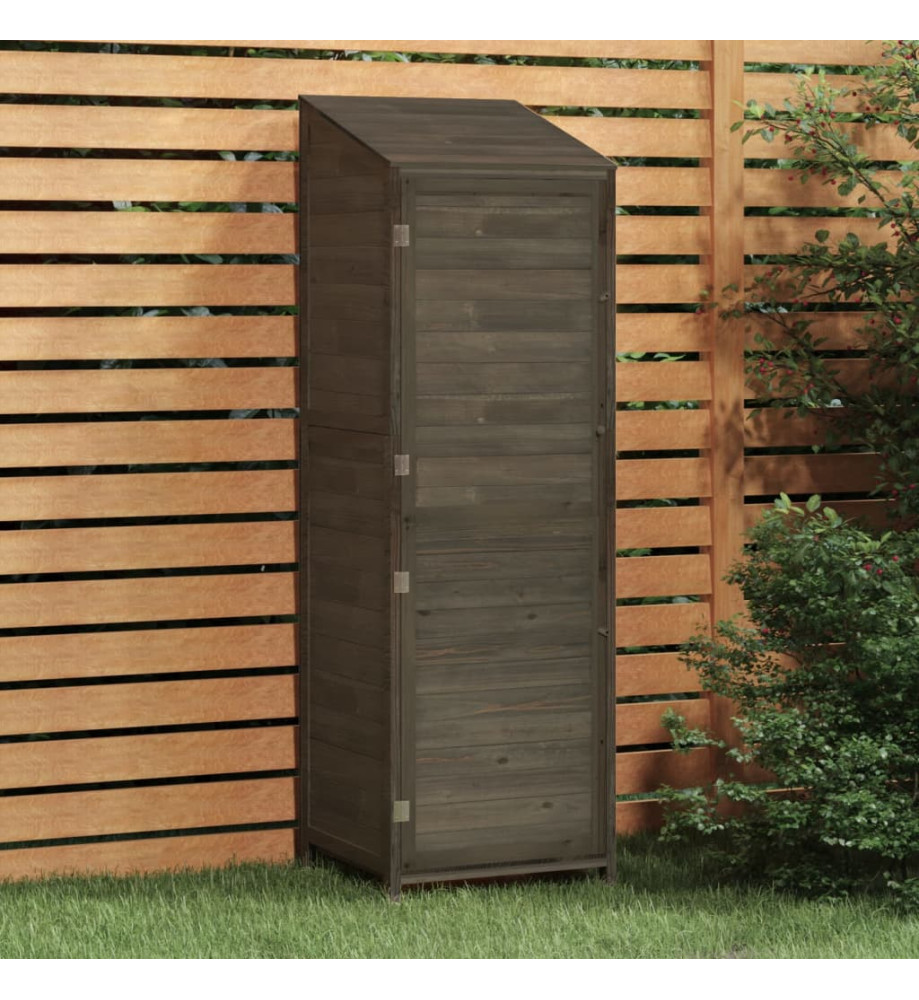 Remise de jardin Anthracite 55x52x174,5 cm Bois de sapin solide