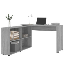 Bureau d'angle Sonoma gris Bois d'ingénierie