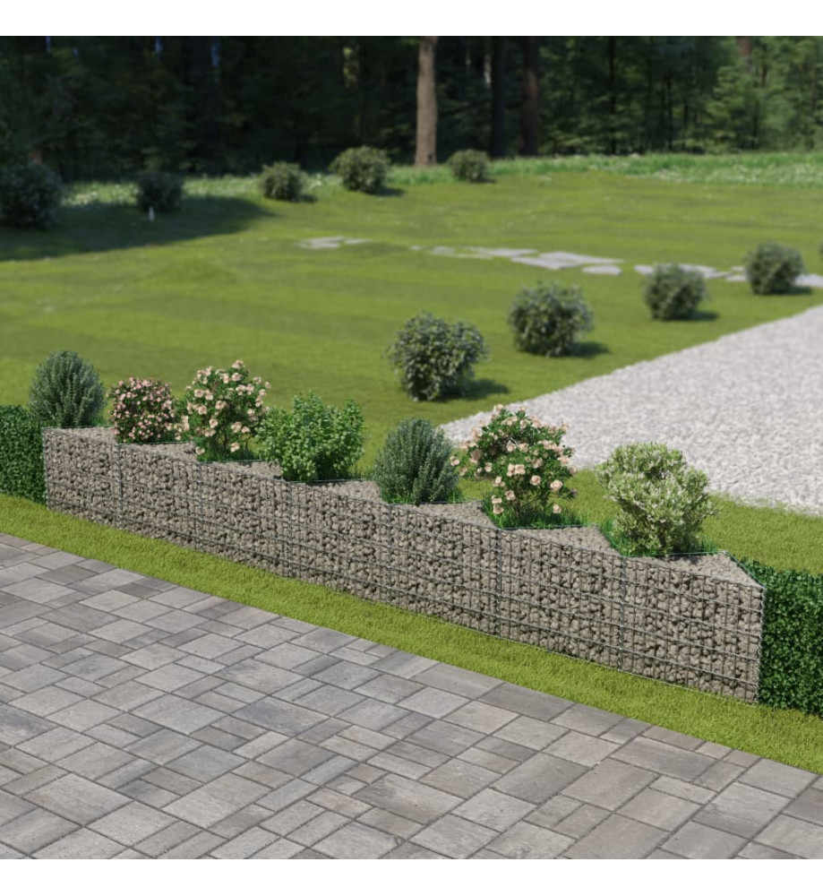 Mur de gabion Acier galvanisé 450 x 30 x 50 cm