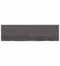 Dessus de bureau gris foncé 180x50x4 cm bois chêne traité