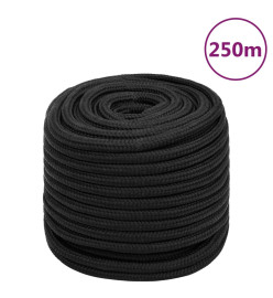 Corde de bateau Noir complet 16 mm 250 m polypropylène