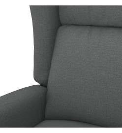 Fauteuil inclinable électrique à oreilles gris foncé tissu