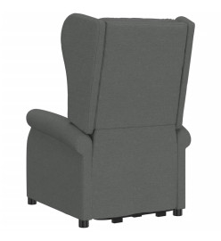 Fauteuil de massage inclinable Gris foncé Tissu