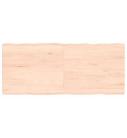 Dessus de table bois chêne massif non traité bordure assortie