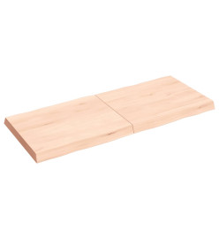 Dessus de table bois chêne massif non traité bordure assortie