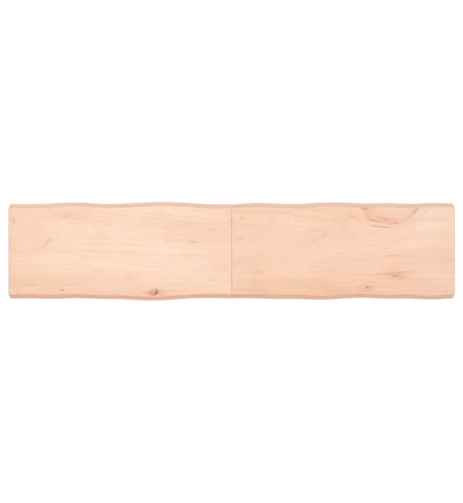 Dessus de table bois chêne massif non traité bordure assortie