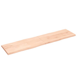 Dessus de table bois chêne massif non traité bordure assortie