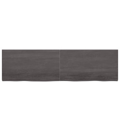 Dessus de bureau gris foncé 220x60x4 cm bois chêne traité