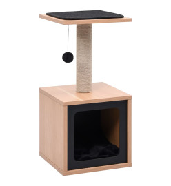 Arbre à chat avec tapis à gratter en sisal 62 cm