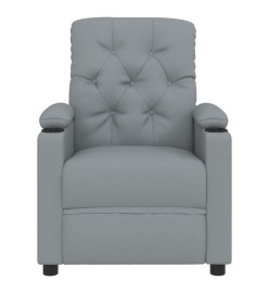 Fauteuil inclinable électrique Gris clair Tissu