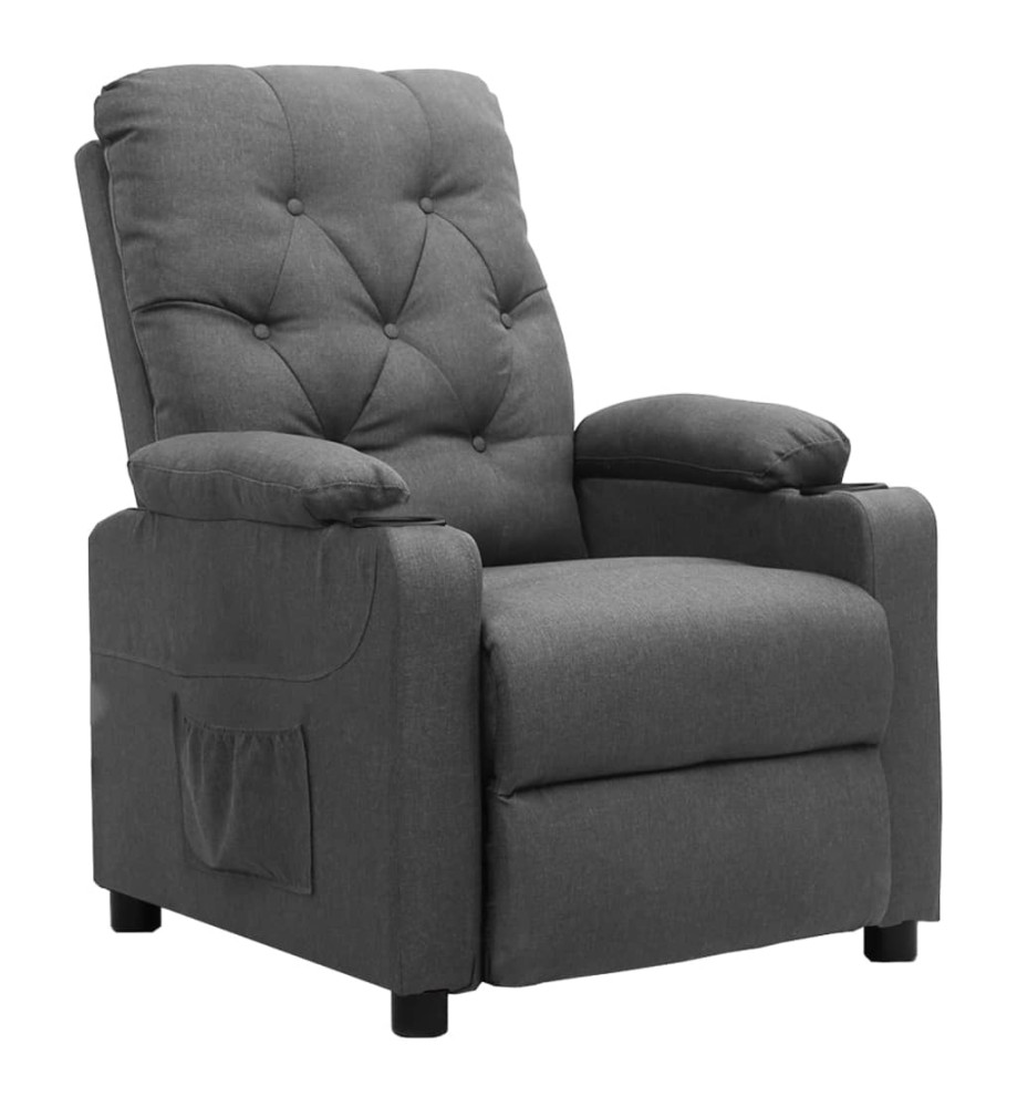 Fauteuil inclinable Gris clair Tissu