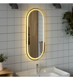 Miroir de salle de bain à LED 90x40 cm ovale