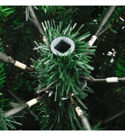 Sapin de Noël artificiel à charnières avec baies rouges 240 cm