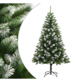 Sapin de Noël artificiel à charnières avec neige floquée 150 cm