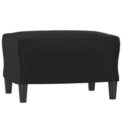 Ensemble de canapés 3 pcs avec coussins Noir Similicuir