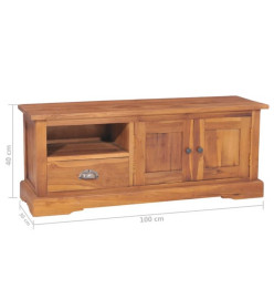 Meuble TV 100x30x40 cm Bois de teck solide