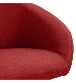 Chaise pivotante de bureau Rouge bordeaux Tissu