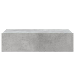 Meuble TV avec éclairage LED gris béton 60x35x15,5 cm