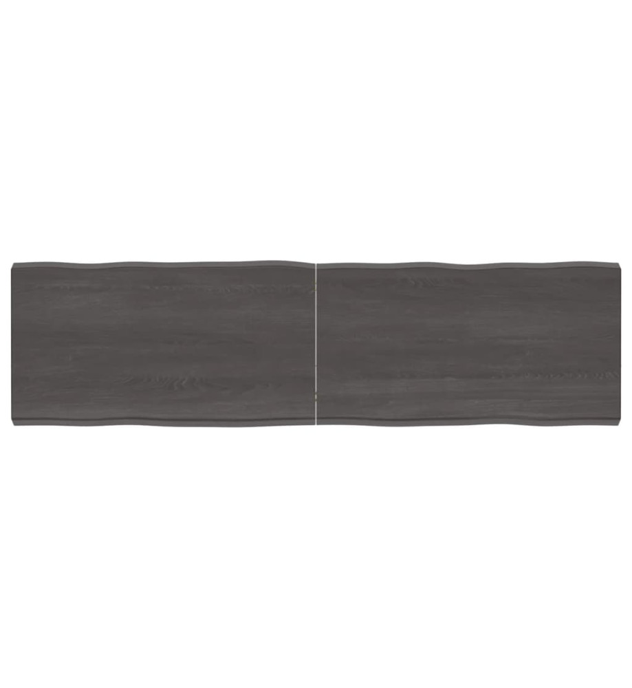 Dessus de table bois chêne massif traité bordure assortie