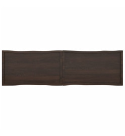 Dessus de table bois chêne massif traité bordure assortie