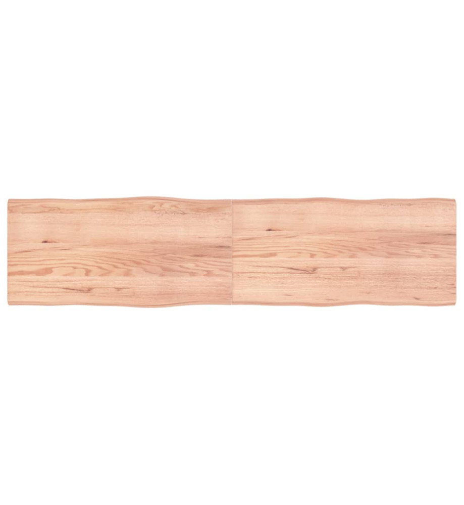 Dessus de table bois chêne massif traité bordure assortie